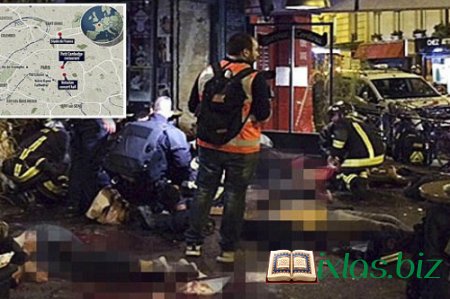 Paris qan içində: 7 terror aktı, 153 ölü