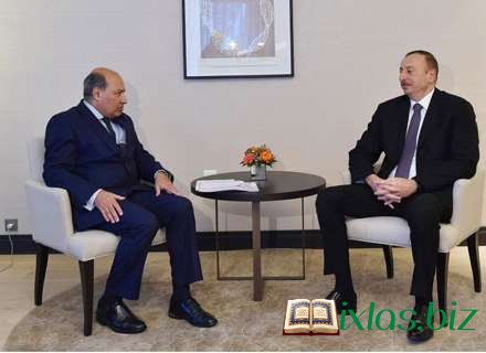 İlham Əliyev bank prezidenti ilə görüşdü